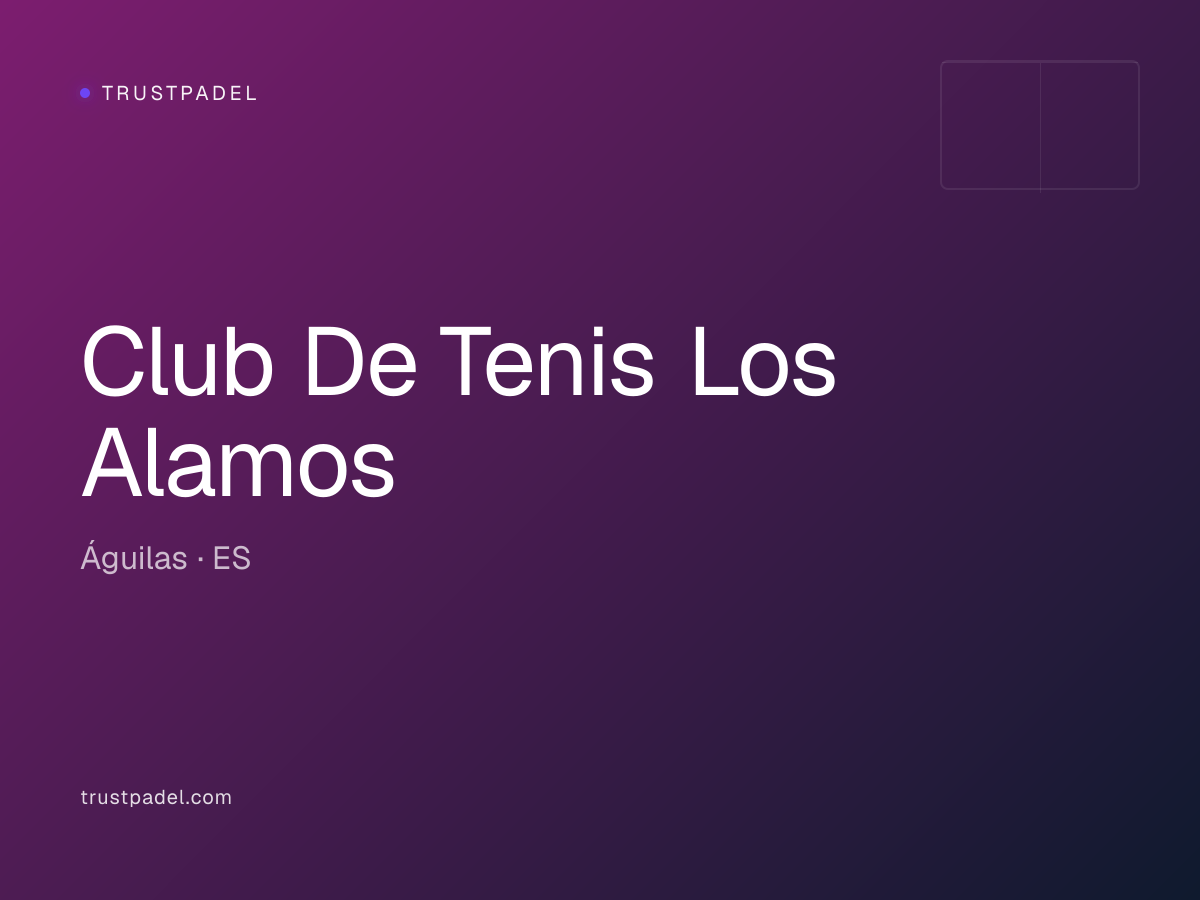 Club De Tenis Los Alamos padel club