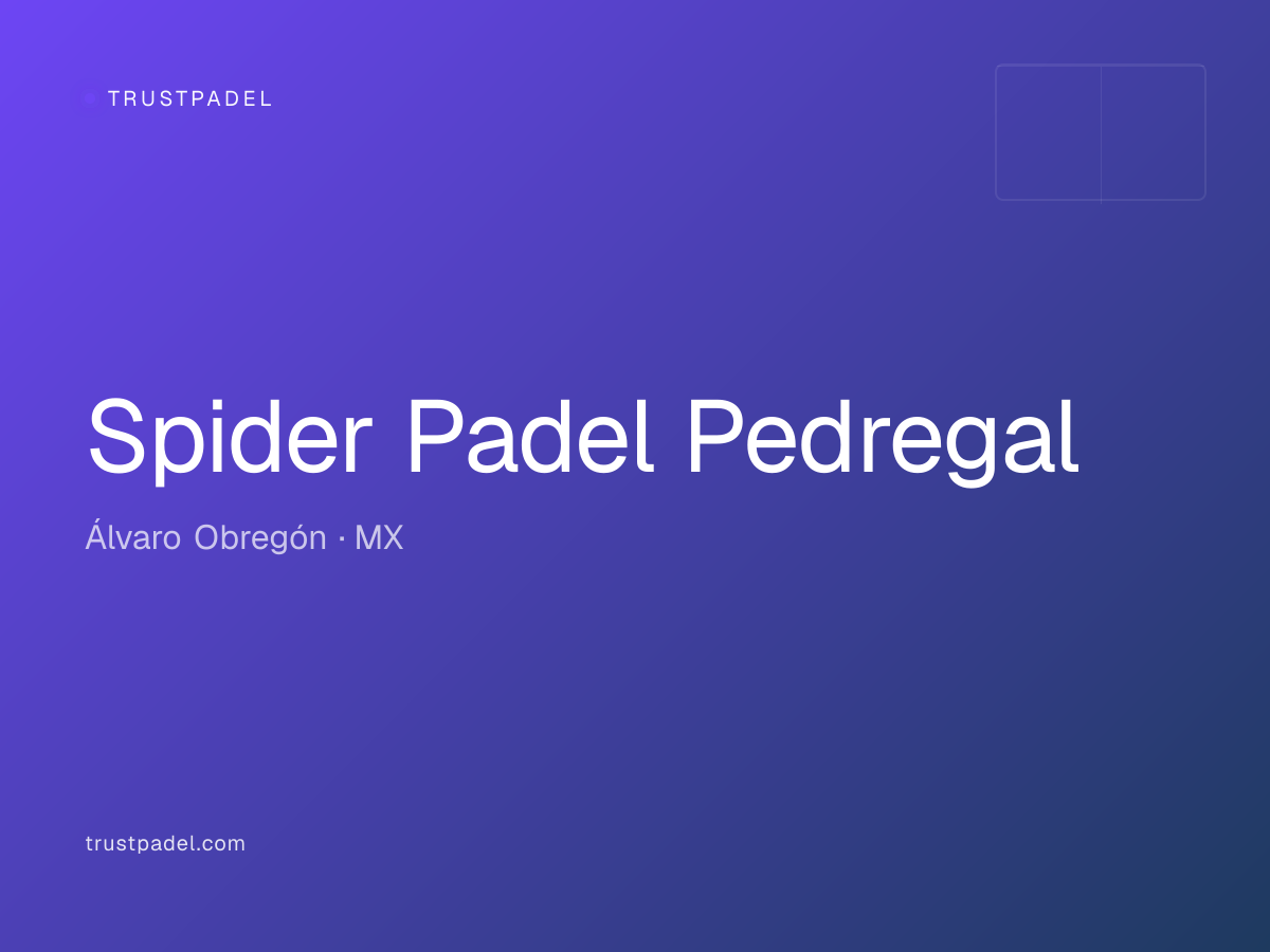 Spider Padel Pedregal padel club