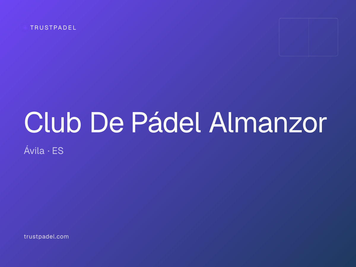 Club De Pádel Almanzor padel club