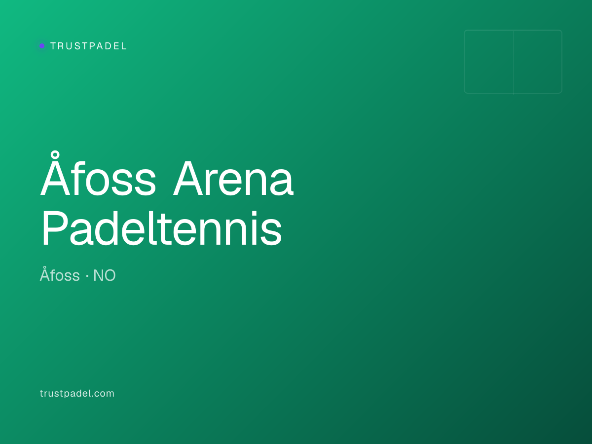Åfoss Arena Padeltennis padel club