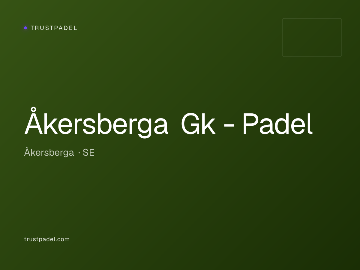 Åkersberga Gk - Padel padel club