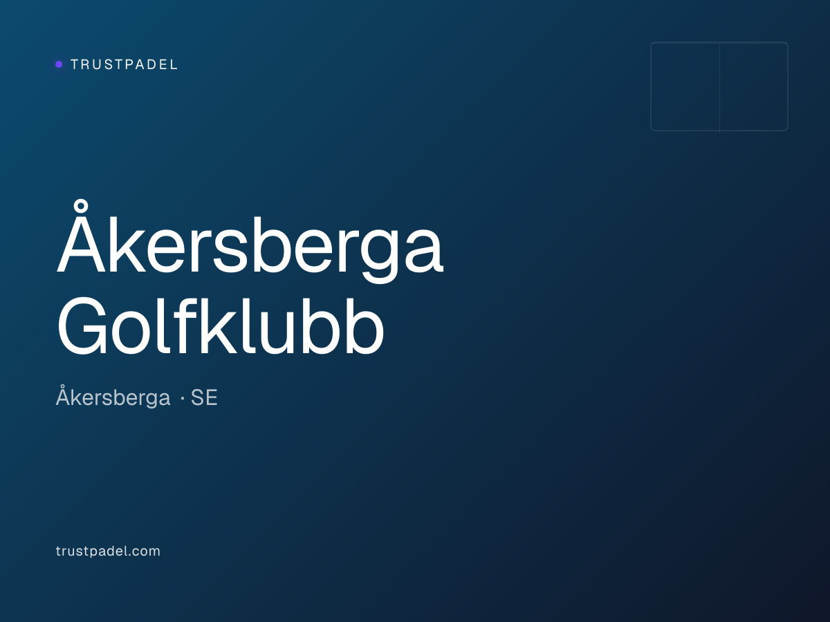 Åkersberga Golfklubb padel club