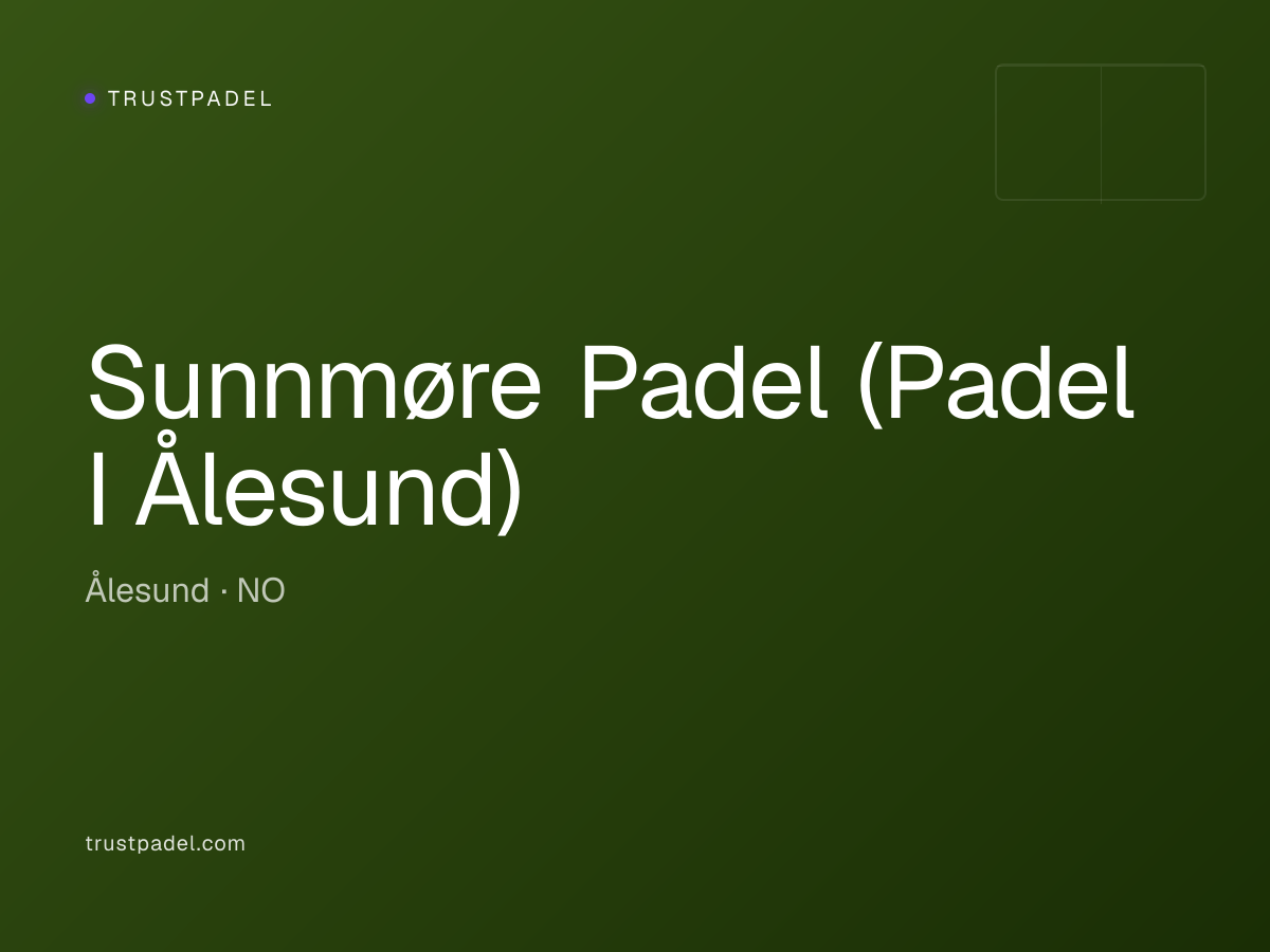 Sunnmøre Padel (Padel I Ålesund) padel club