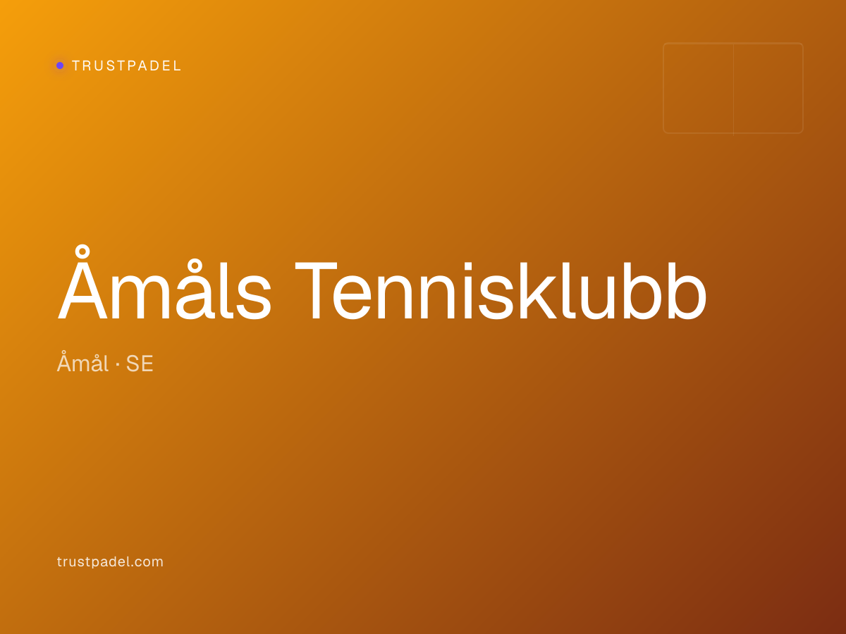 Åmåls Tennisklubb padel club
