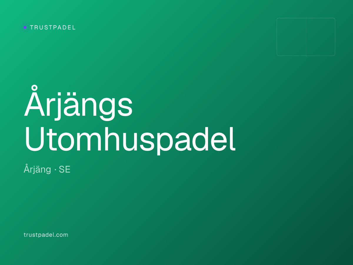 Årjängs Utomhuspadel padel club