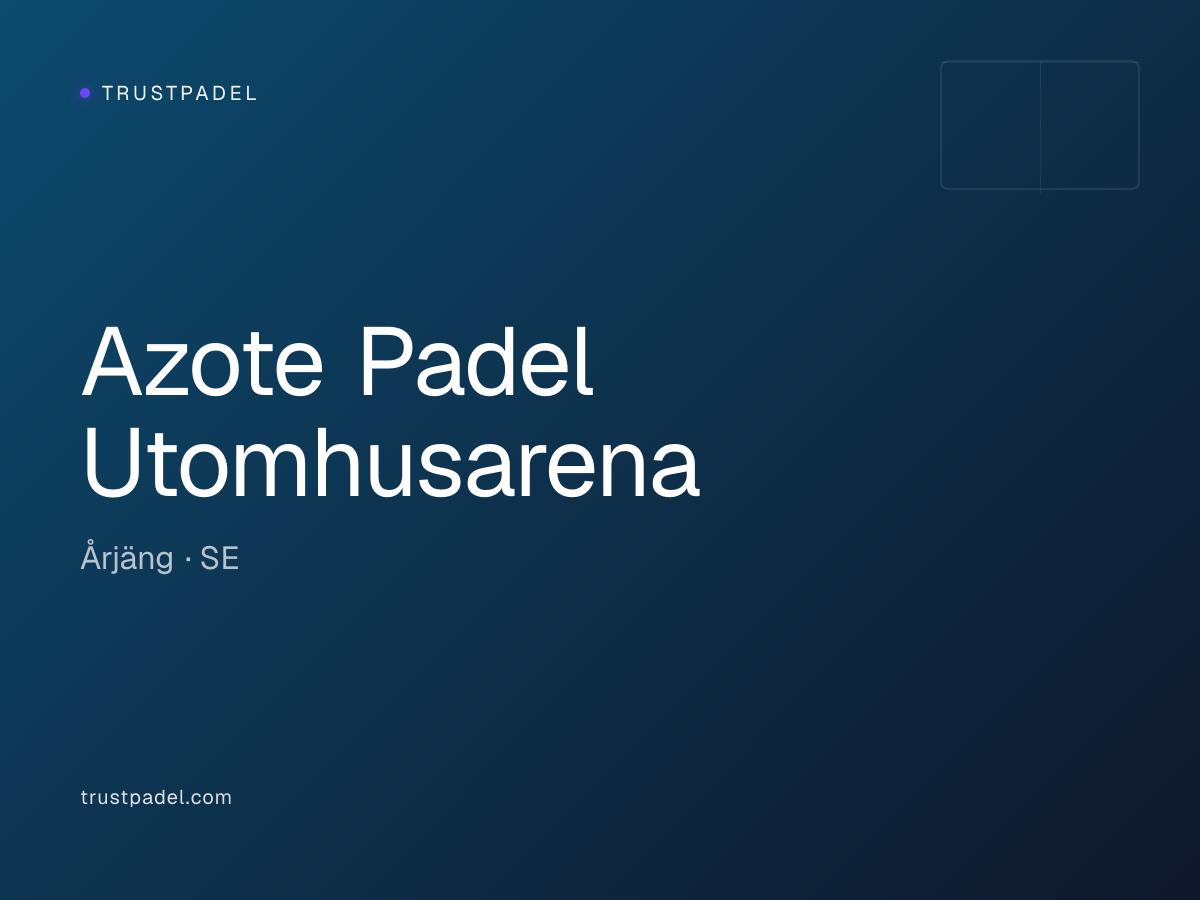 Azote Padel Utomhusarena padel club