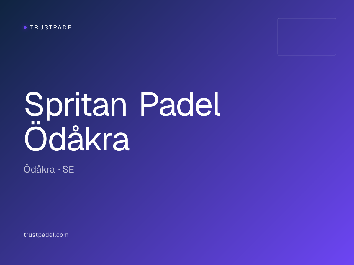 Spritan Padel Ödåkra padel club