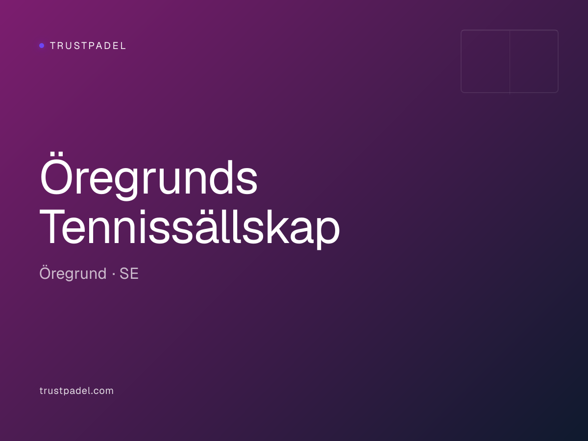 Öregrunds Tennissällskap padel club