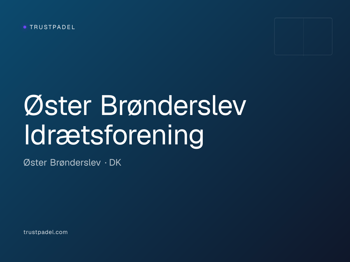 Øster Brønderslev Idrætsforening padel club