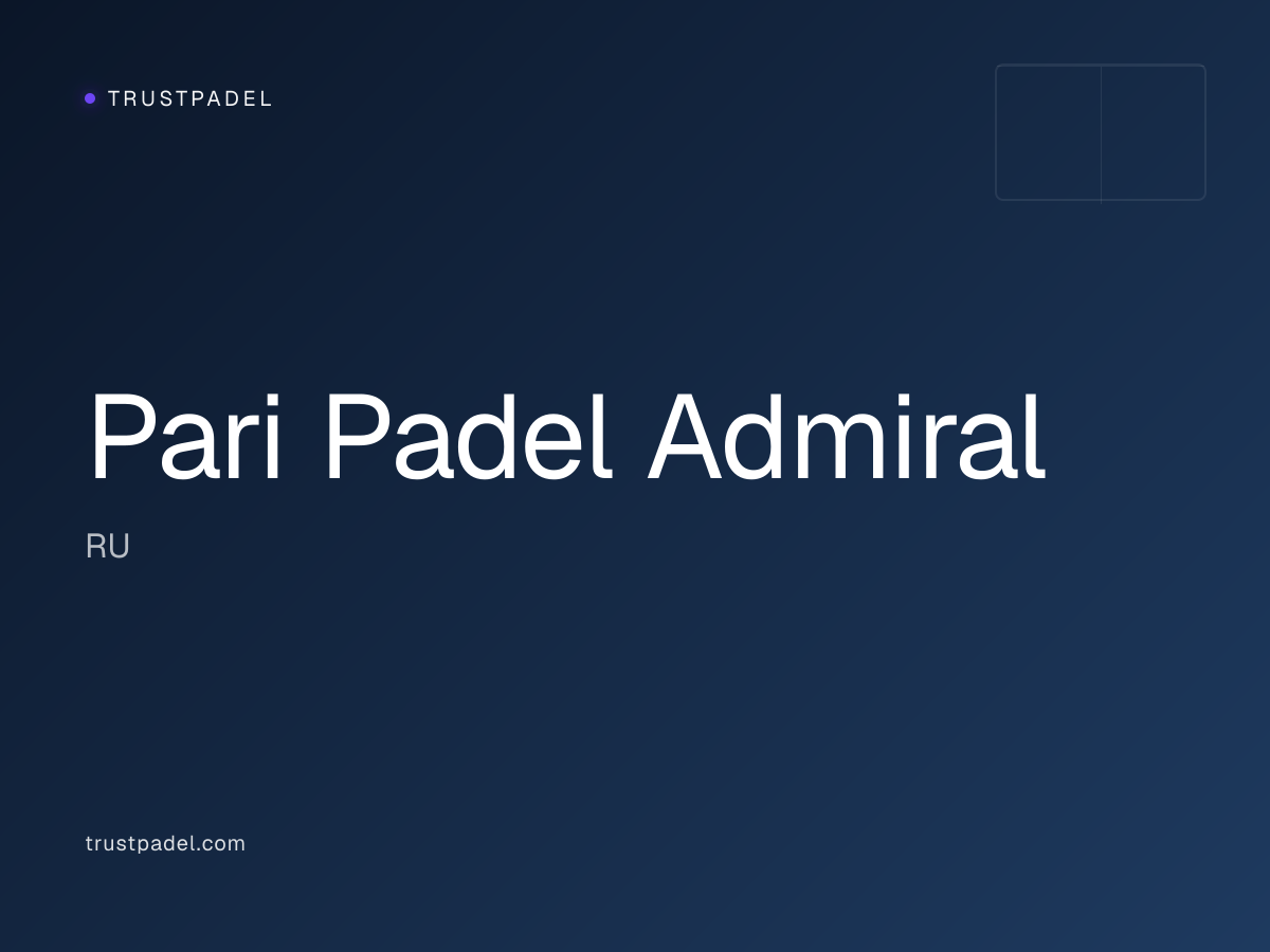 Pari Padel Admiral padel club