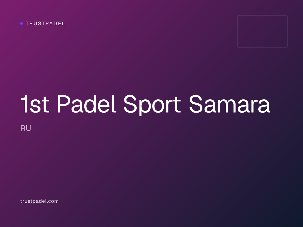 1st Padel Sport Samara padel club