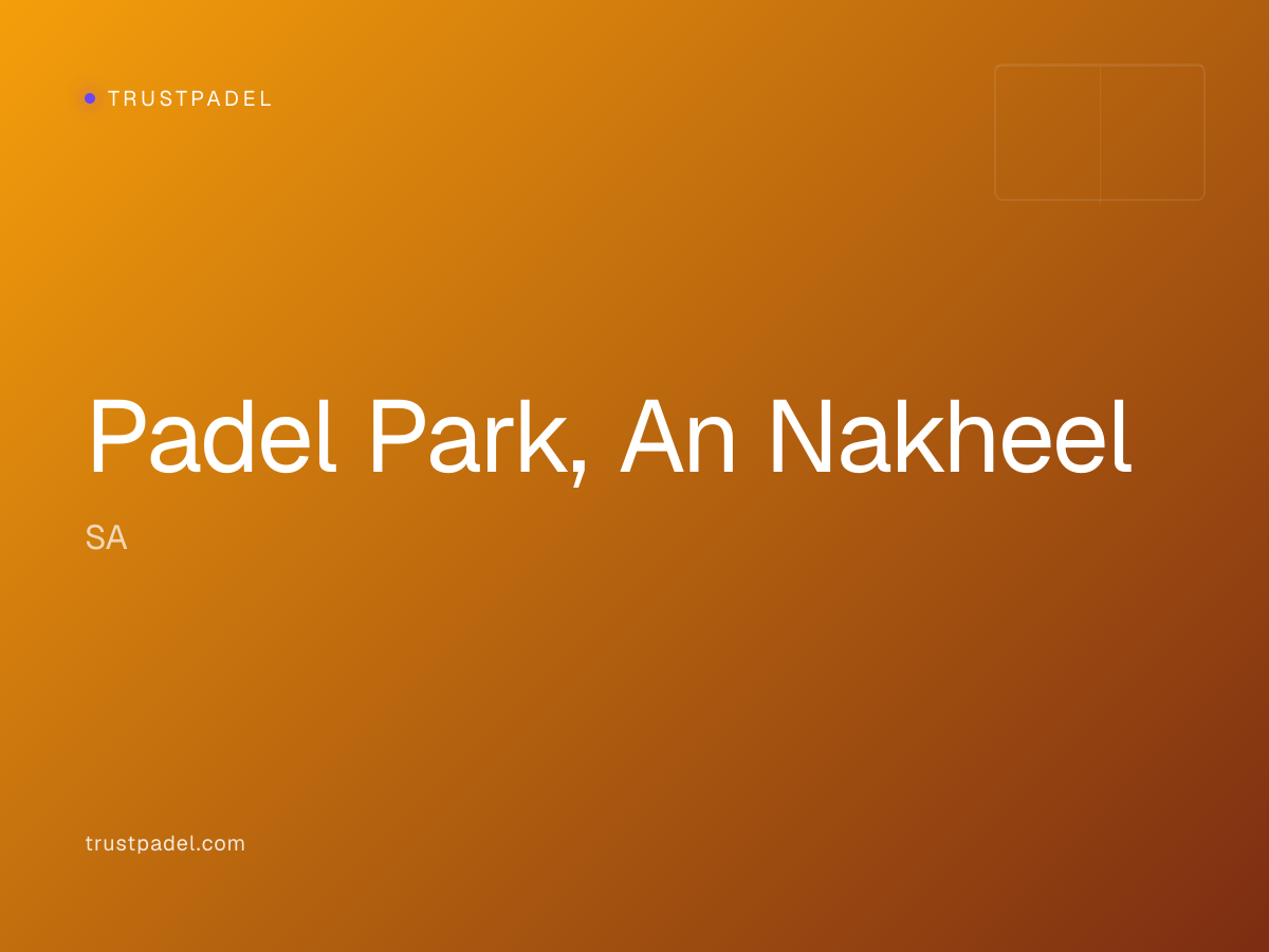 Padel Park, An Nakheel padel club