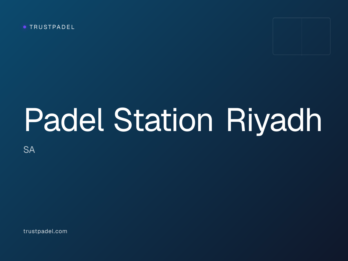 Padel Station Riyadh padel club