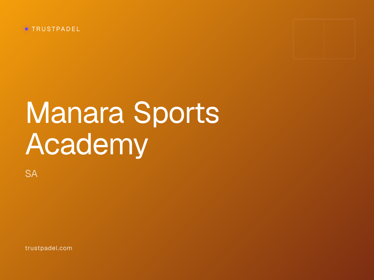 Manara Sports Academy padel club