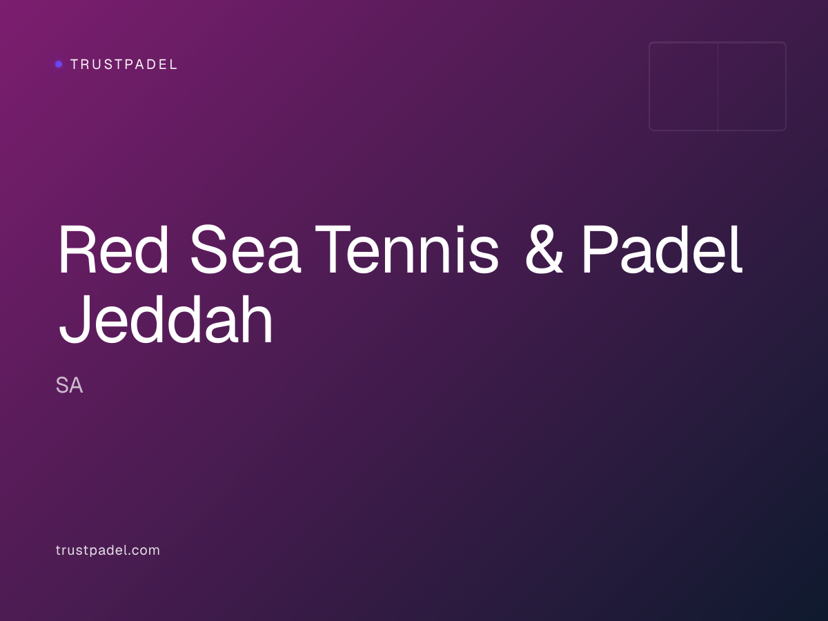 Red Sea Tennis & Padel Jeddah padel club