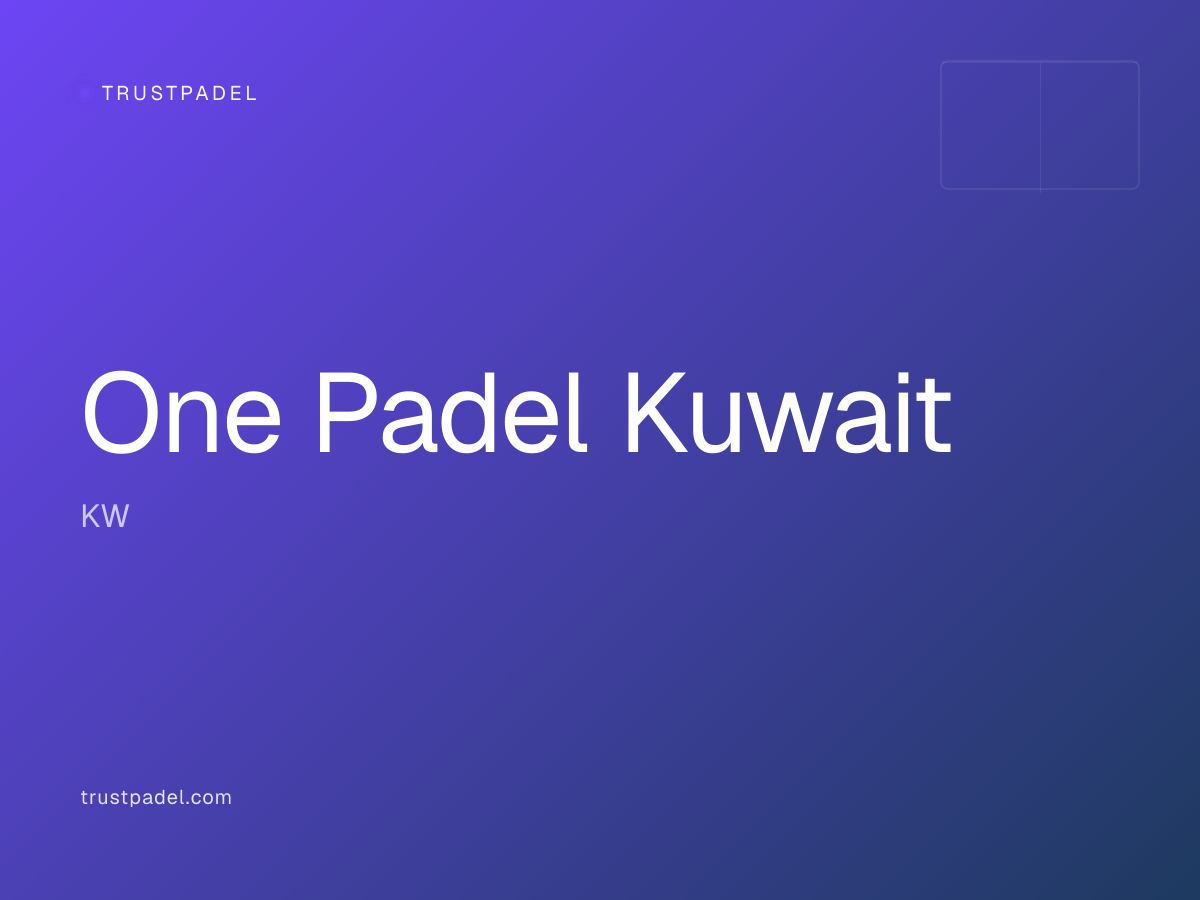 One Padel Kuwait padel club