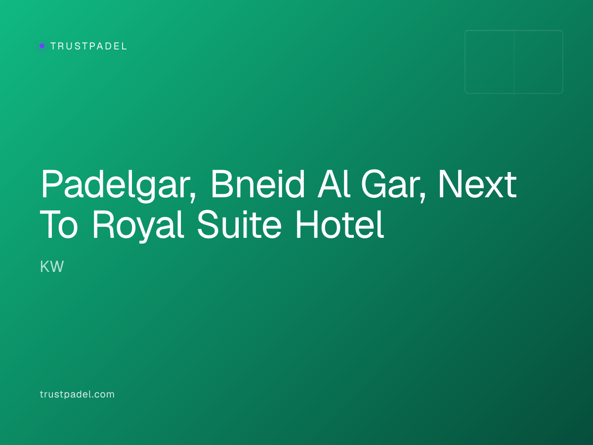 Padelgar, Bneid Al Gar, Next To Royal Suite Hotel padel club