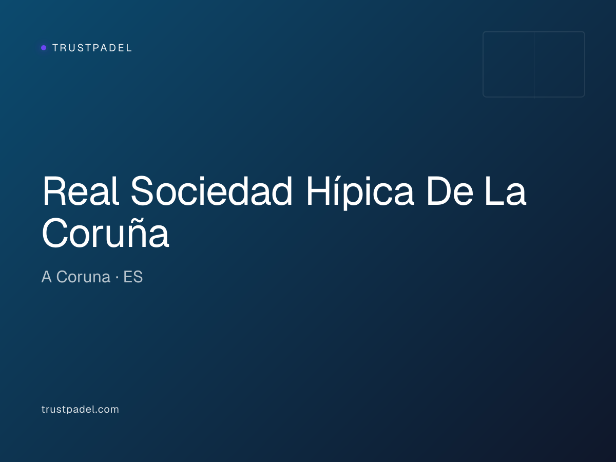 Real Sociedad Hípica De La Coruña padel club