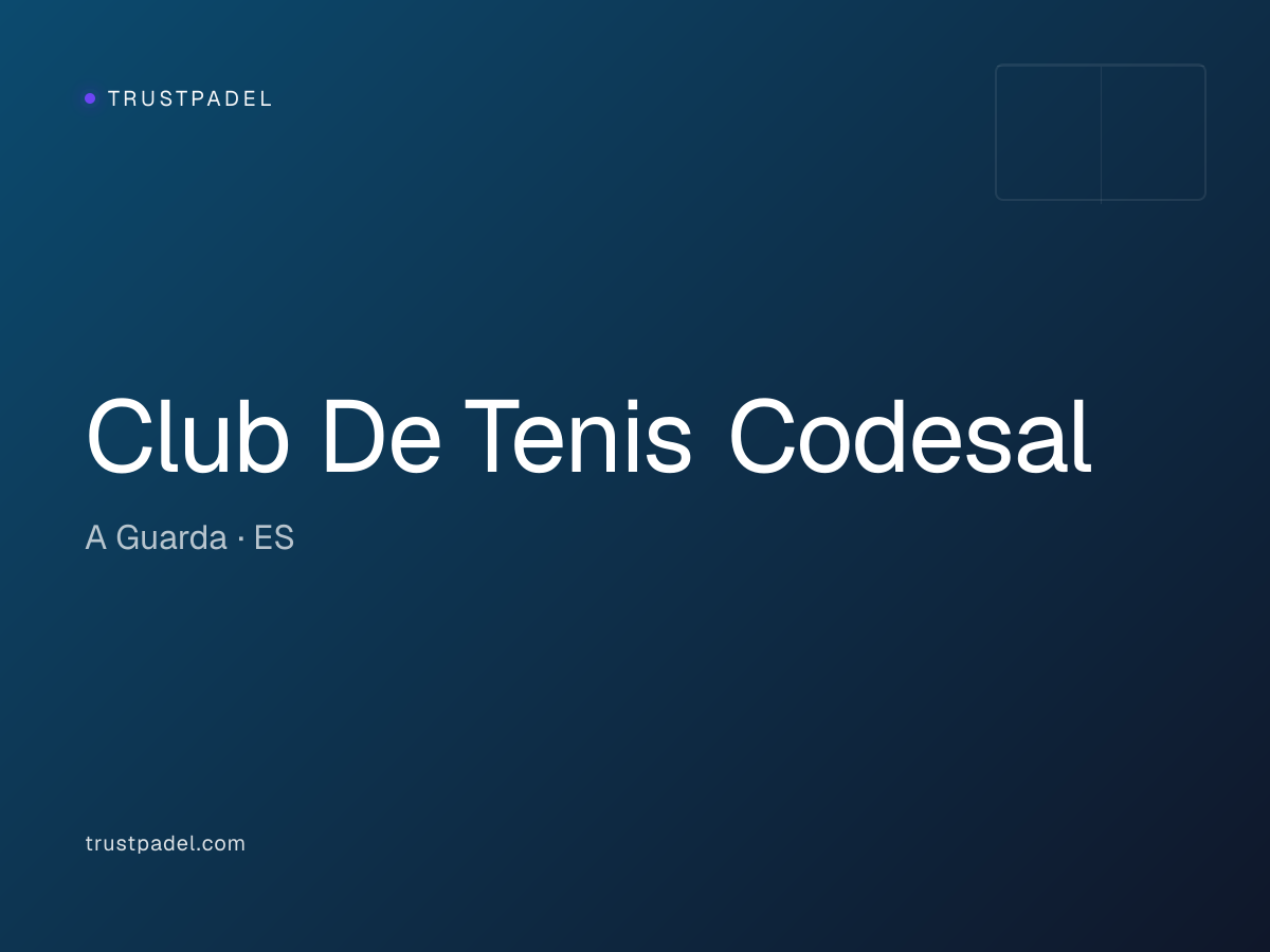 Club De Tenis Codesal padel club