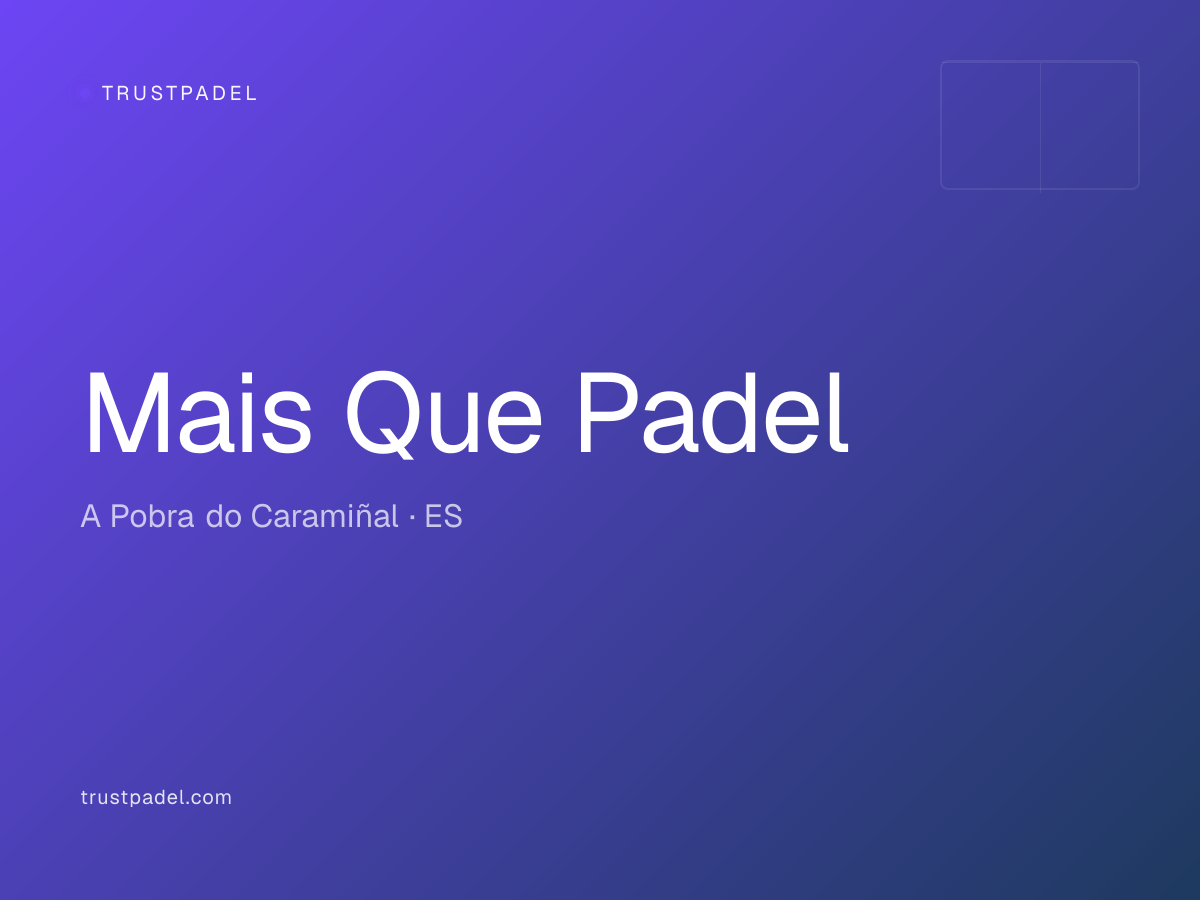 Mais Que Padel padel club