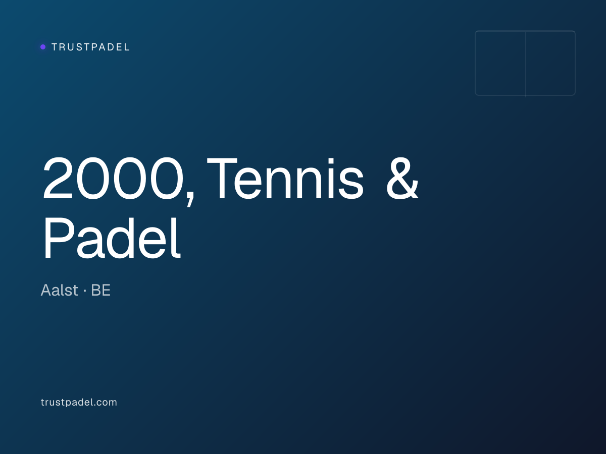 2000, Tennis & Padel padel club