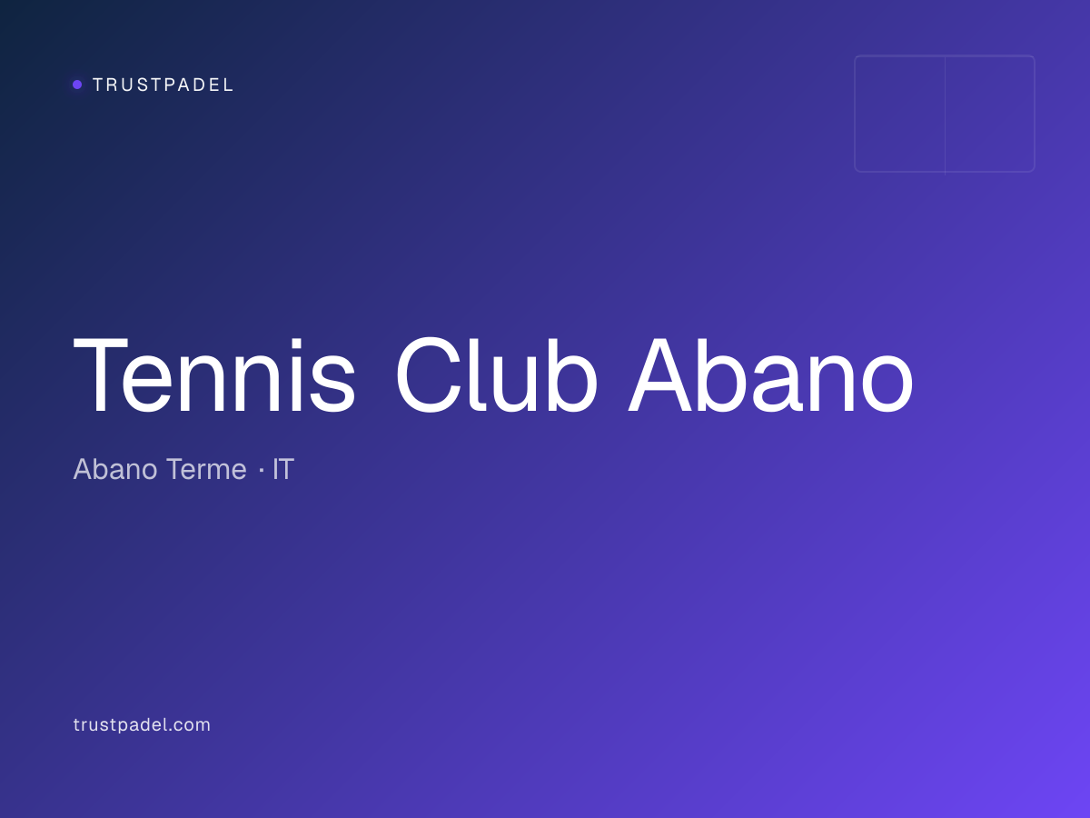 Tennis Club Abano padel club