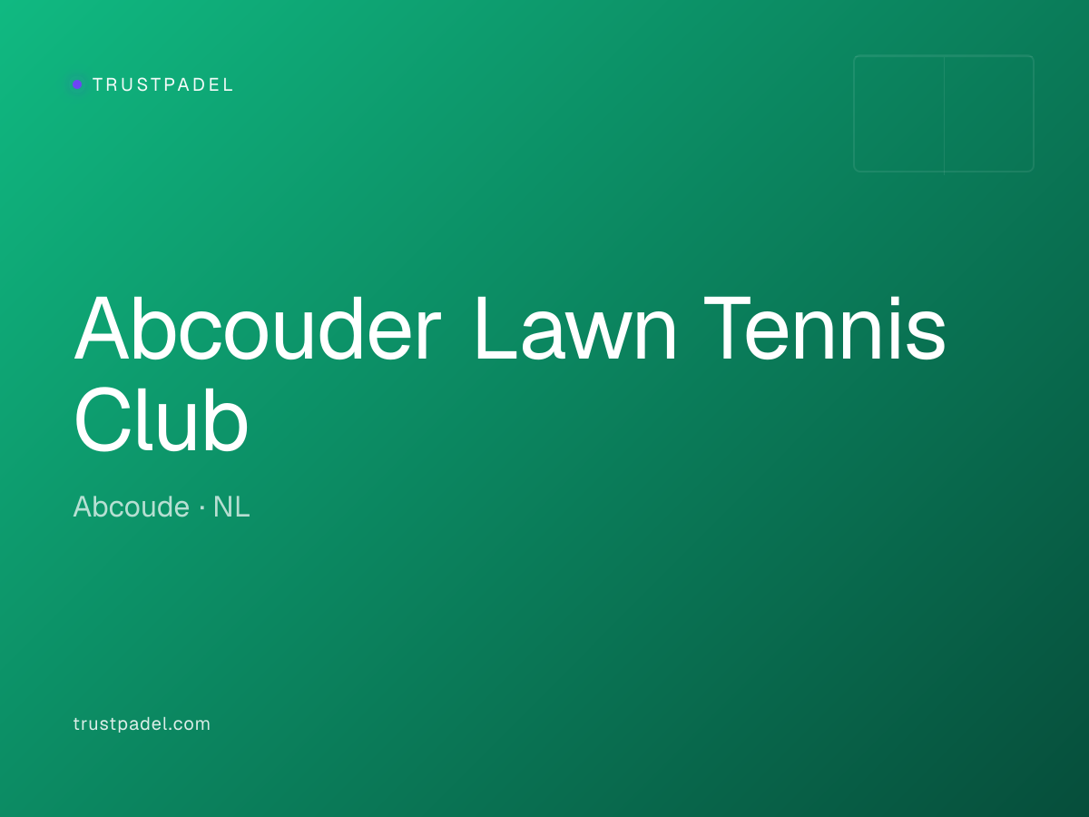 Abcouder Lawn Tennis Club padel club