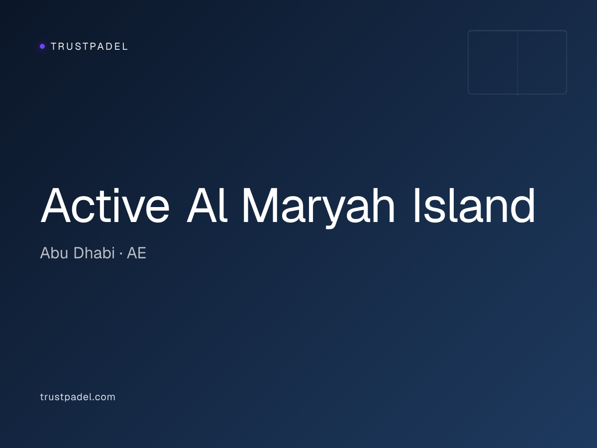 Active Al Maryah Island padel club