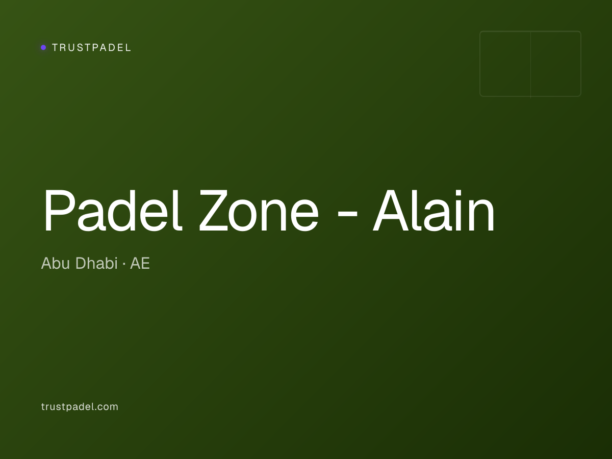 Padel Zone - Alain padel club