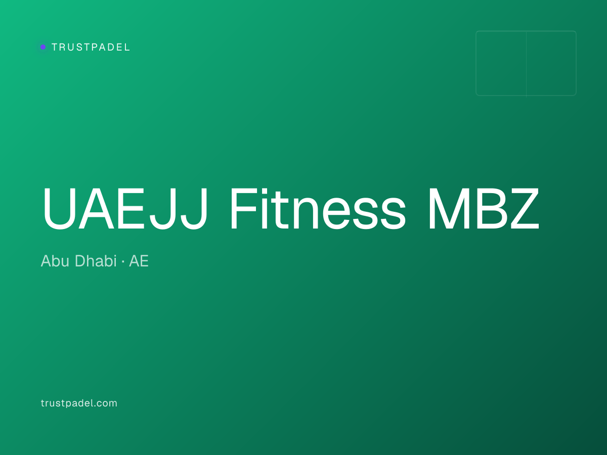 UAEJJ Fitness MBZ padel club