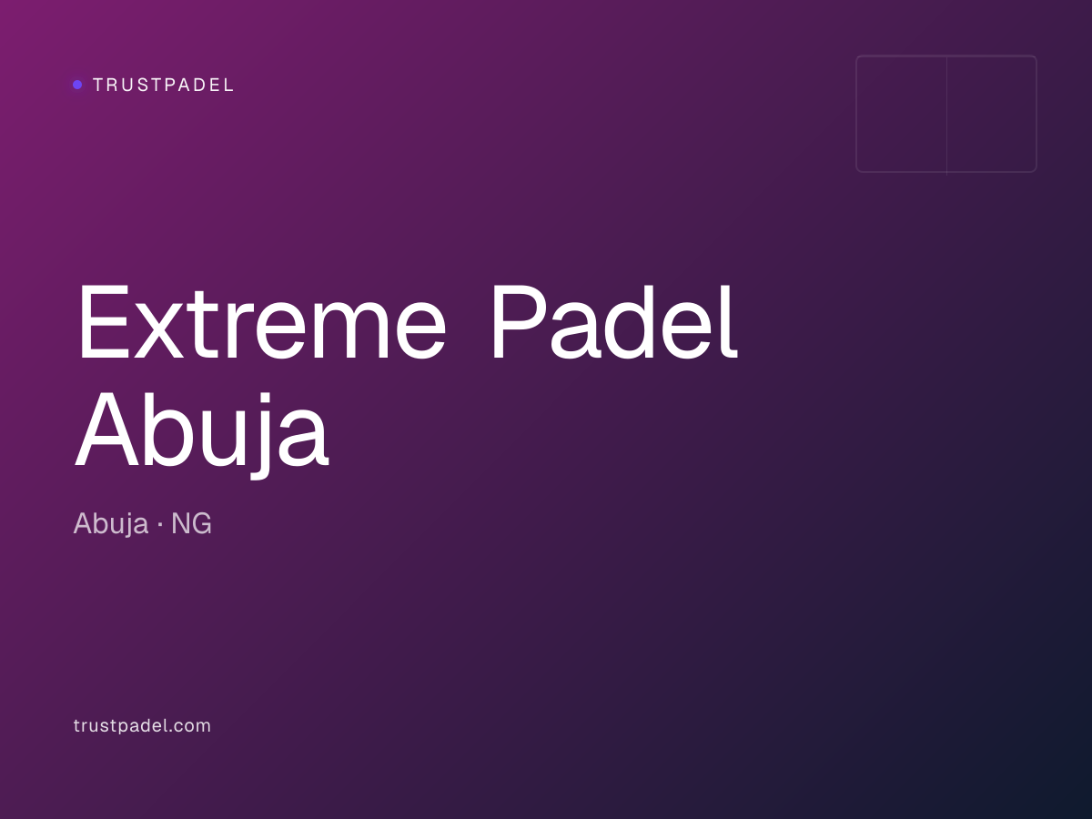 Extreme Padel Abuja padel club