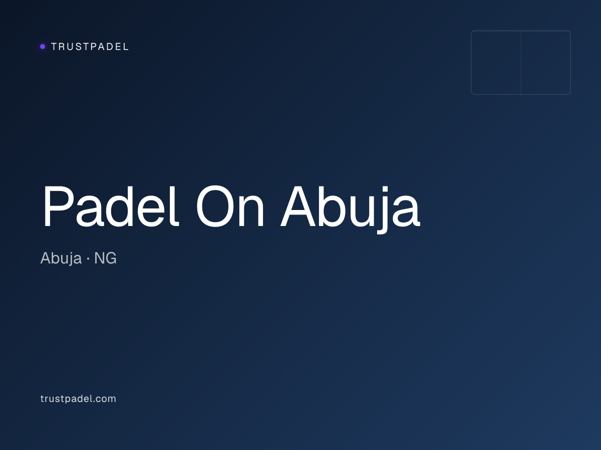 Padel On Abuja padel club