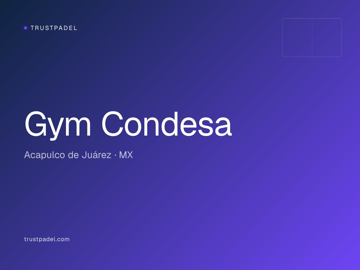 Gym Condesa padel club