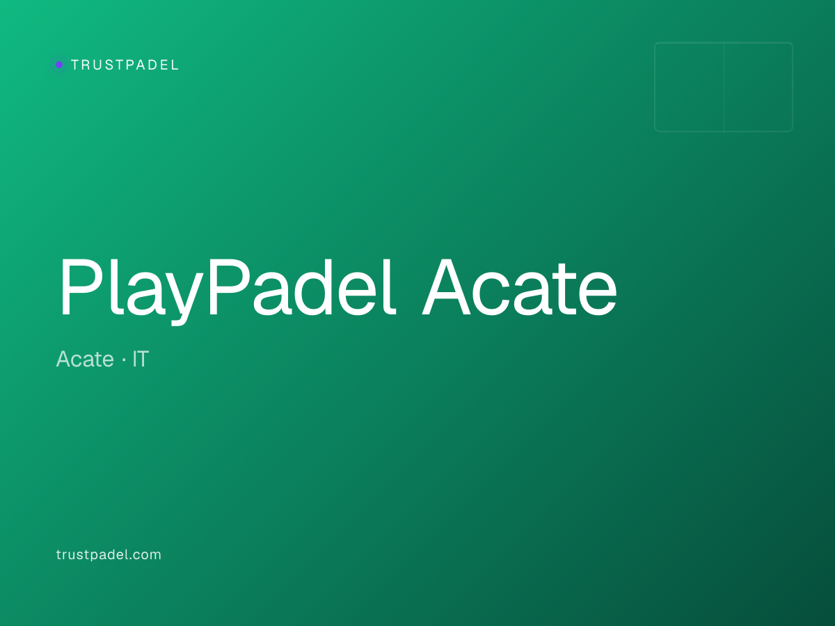 PlayPadel Acate padel club