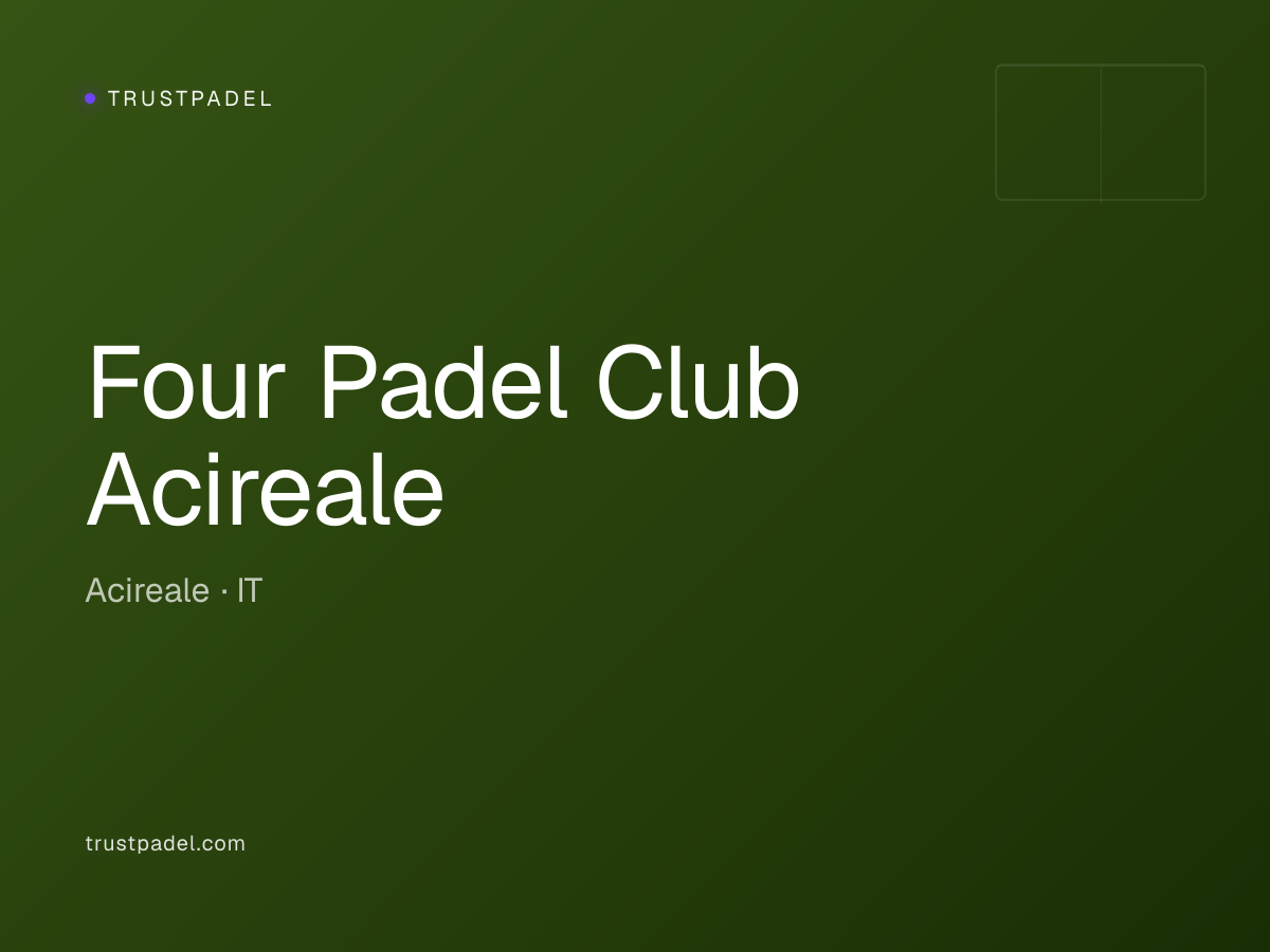 Four Padel Club Acireale padel club
