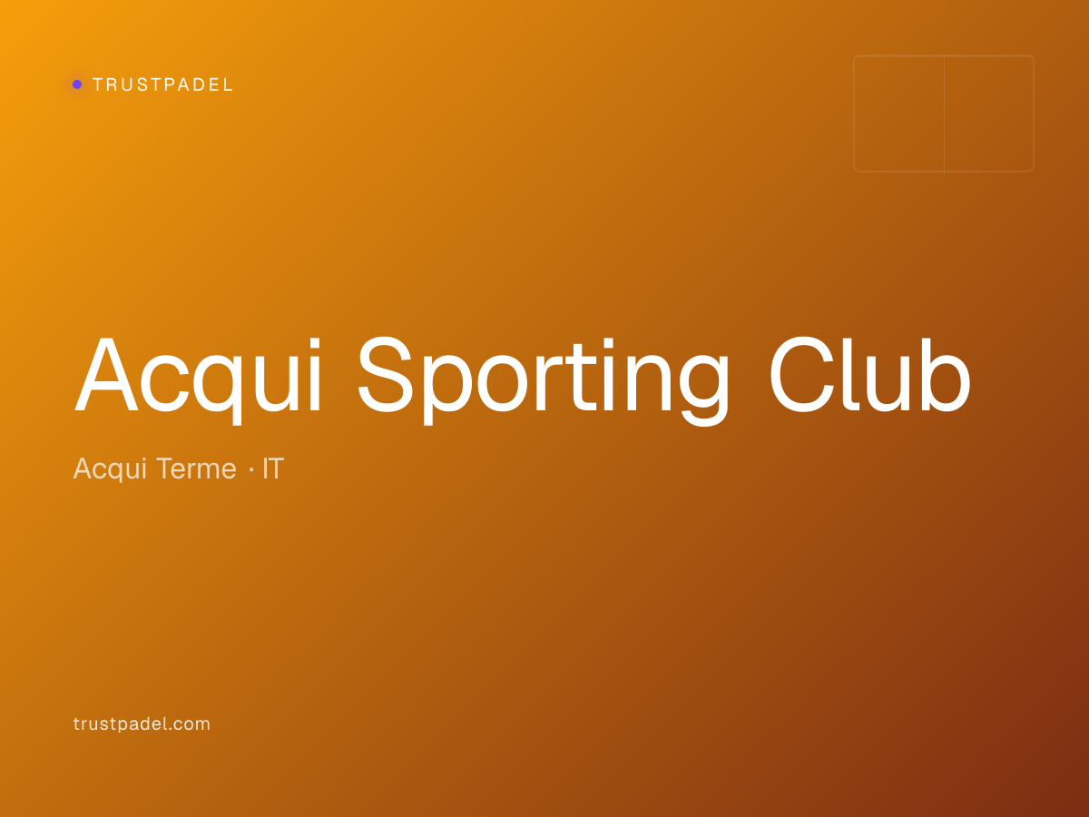 Acqui Sporting Club padel club