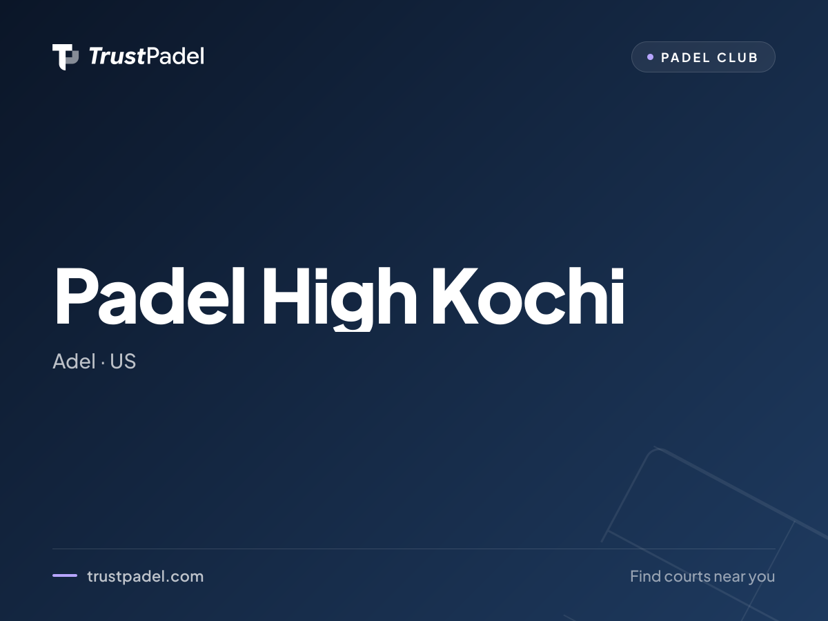 Padel High Kochi padel club