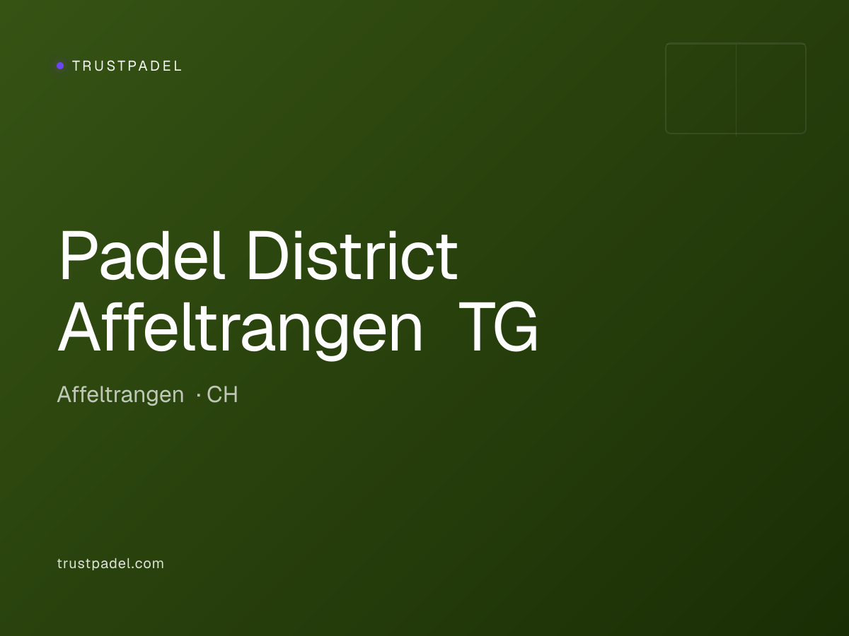 Padel District Affeltrangen TG padel club