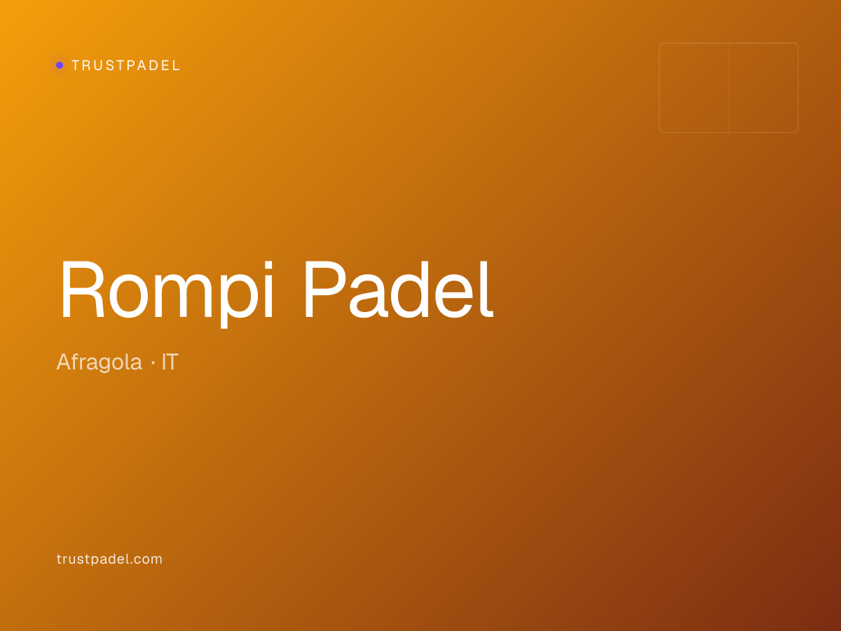 Rompi Padel padel club