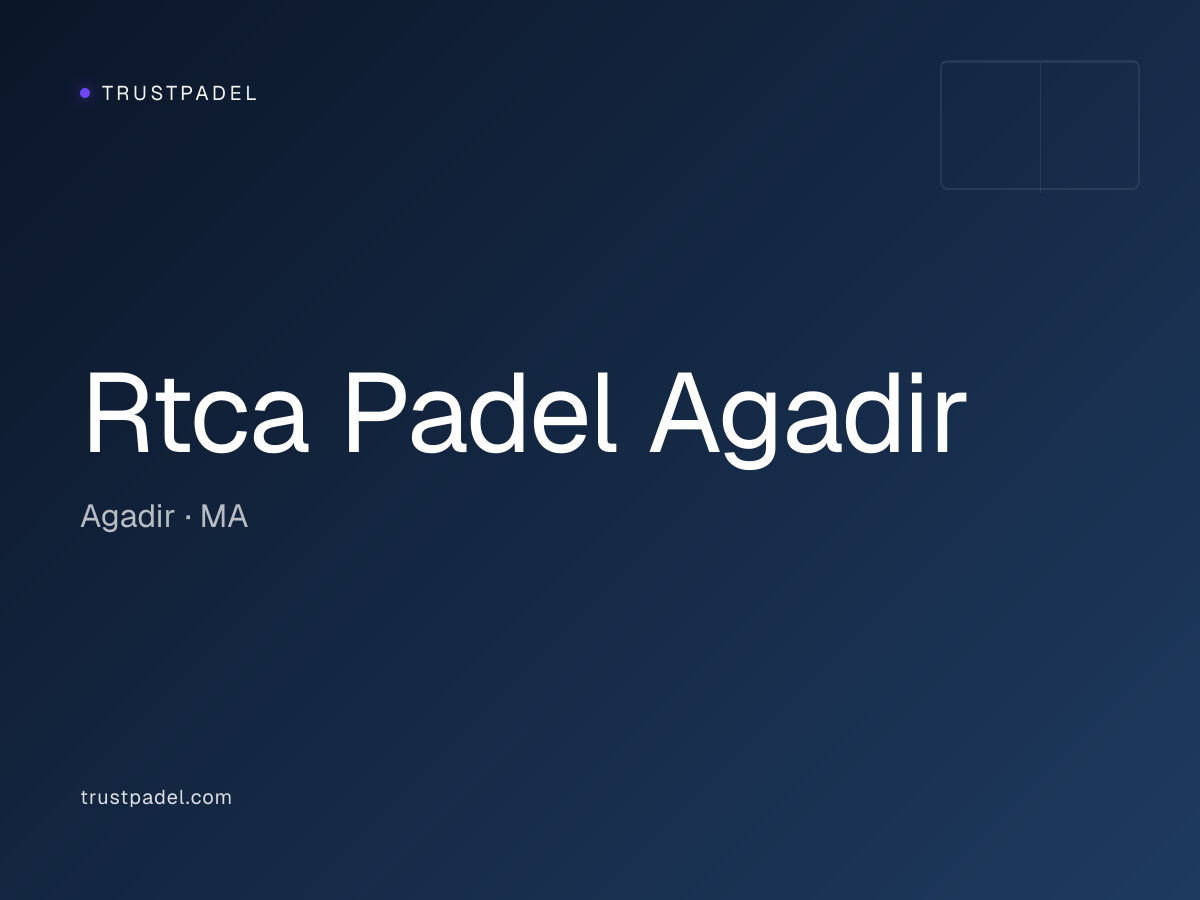 Rtca Padel Agadir padel club