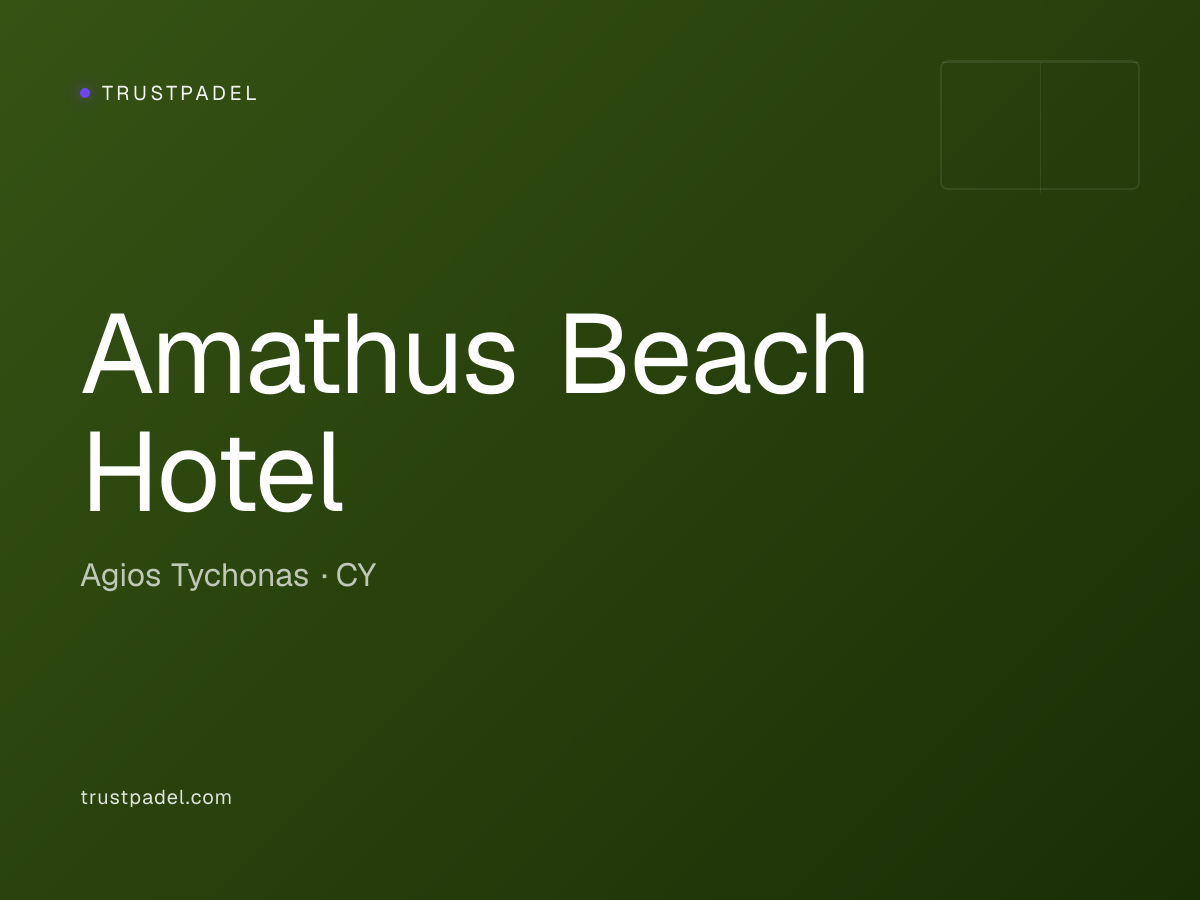 Amathus Beach Hotel padel club