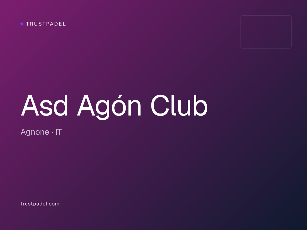 Asd Agón Club padel club