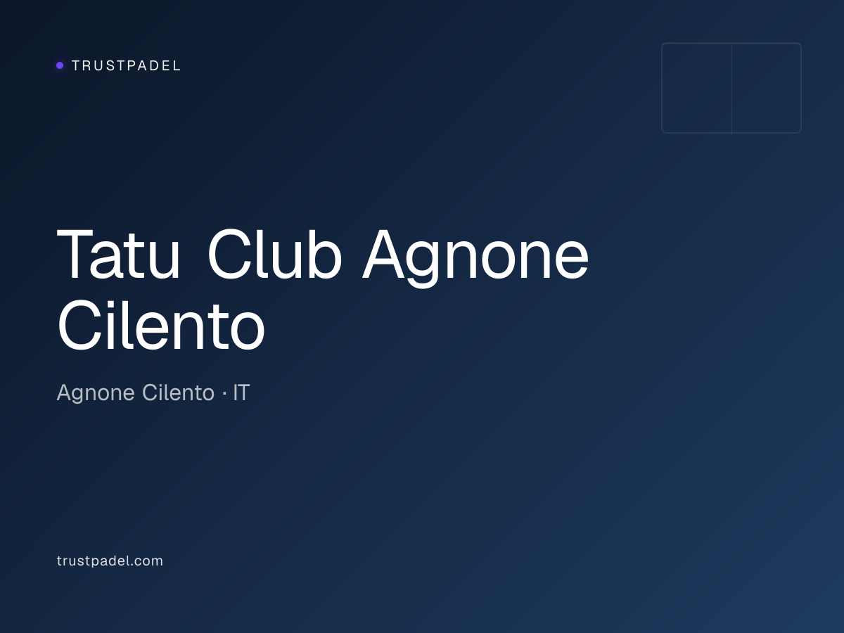 Tatu Club Agnone Cilento padel club