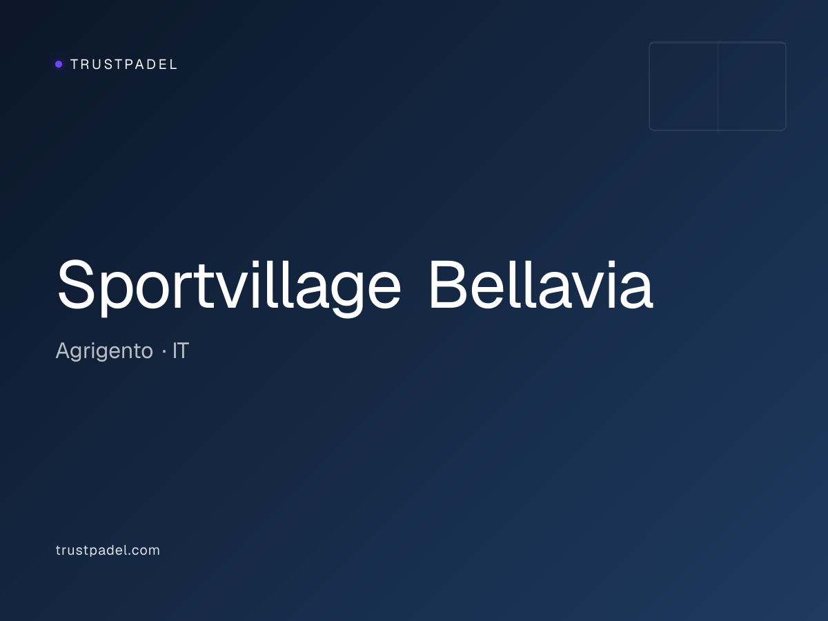 Sportvillage Bellavia padel club