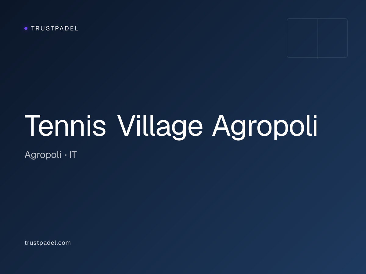 Tennis Village Agropoli padel club