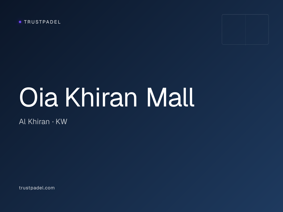 Oia Khiran Mall padel club
