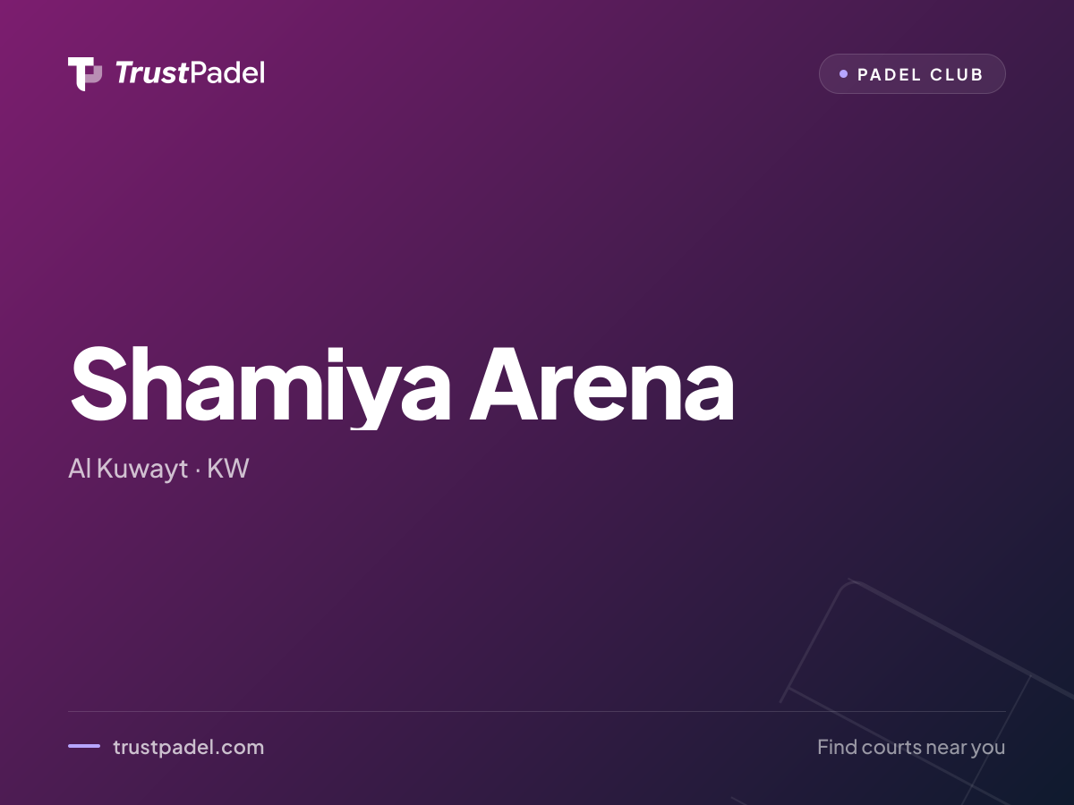 Shamiya Arena padel club