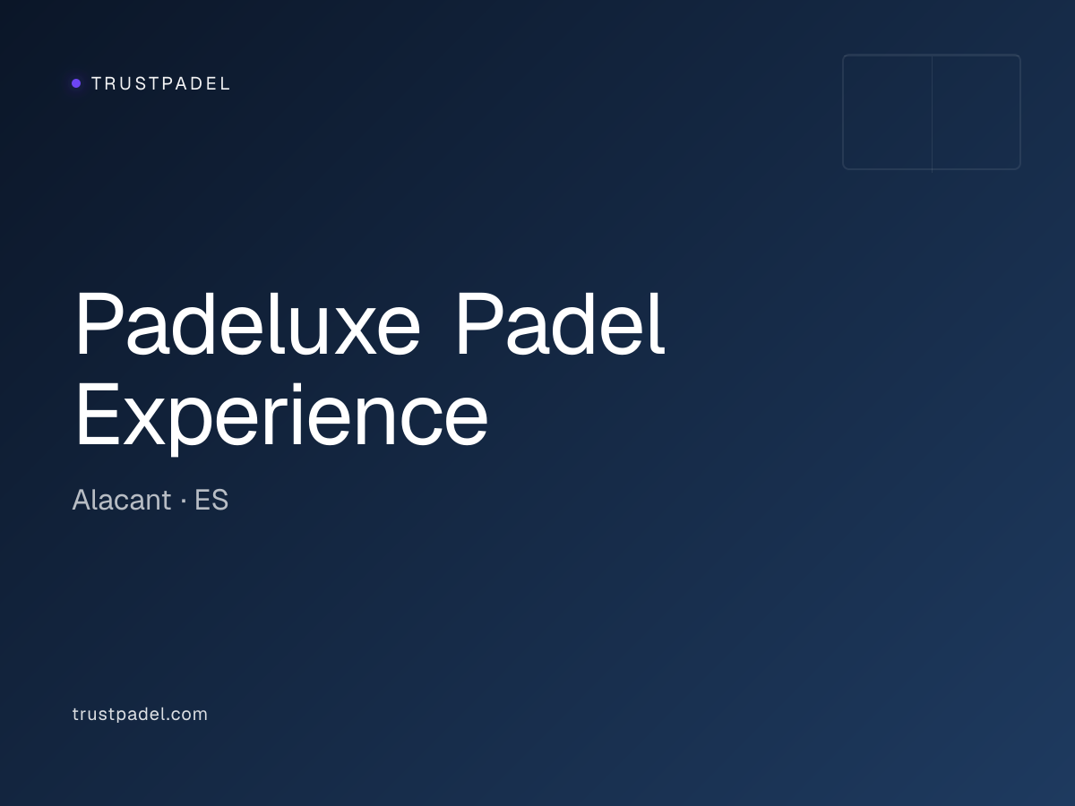 Padeluxe Padel Experience padel club