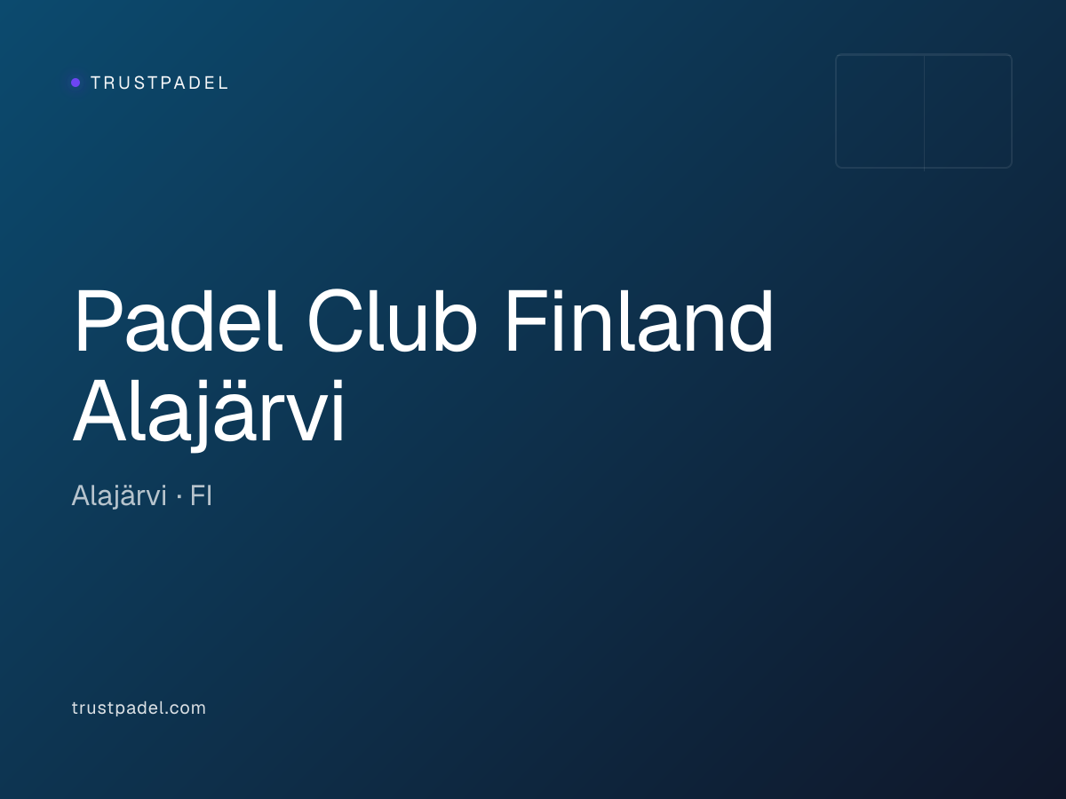 Padel Club Finland Alajärvi padel club