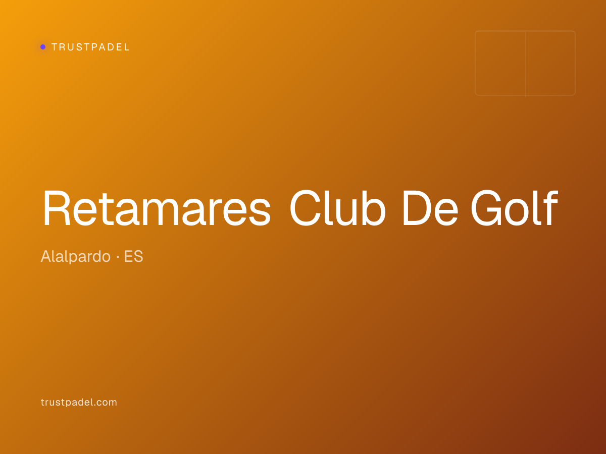 Retamares Club De Golf padel club